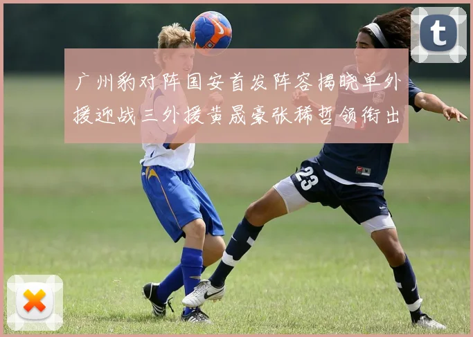 广州豹对阵国安首发阵容揭晓单外援迎战三外援黄晟豪张稀哲领衔出战